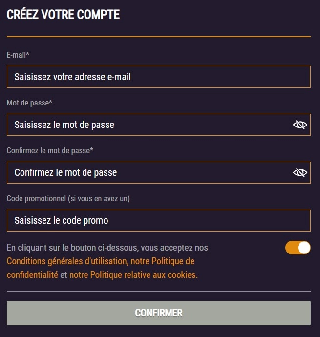 Créez votre compte Spinkings en 2 minutes
